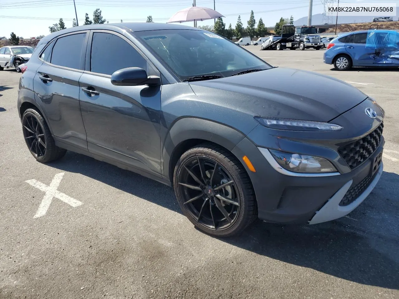 2022 Hyundai Kona Sel VIN: KM8K22AB7NU765068 Lot: 72569184