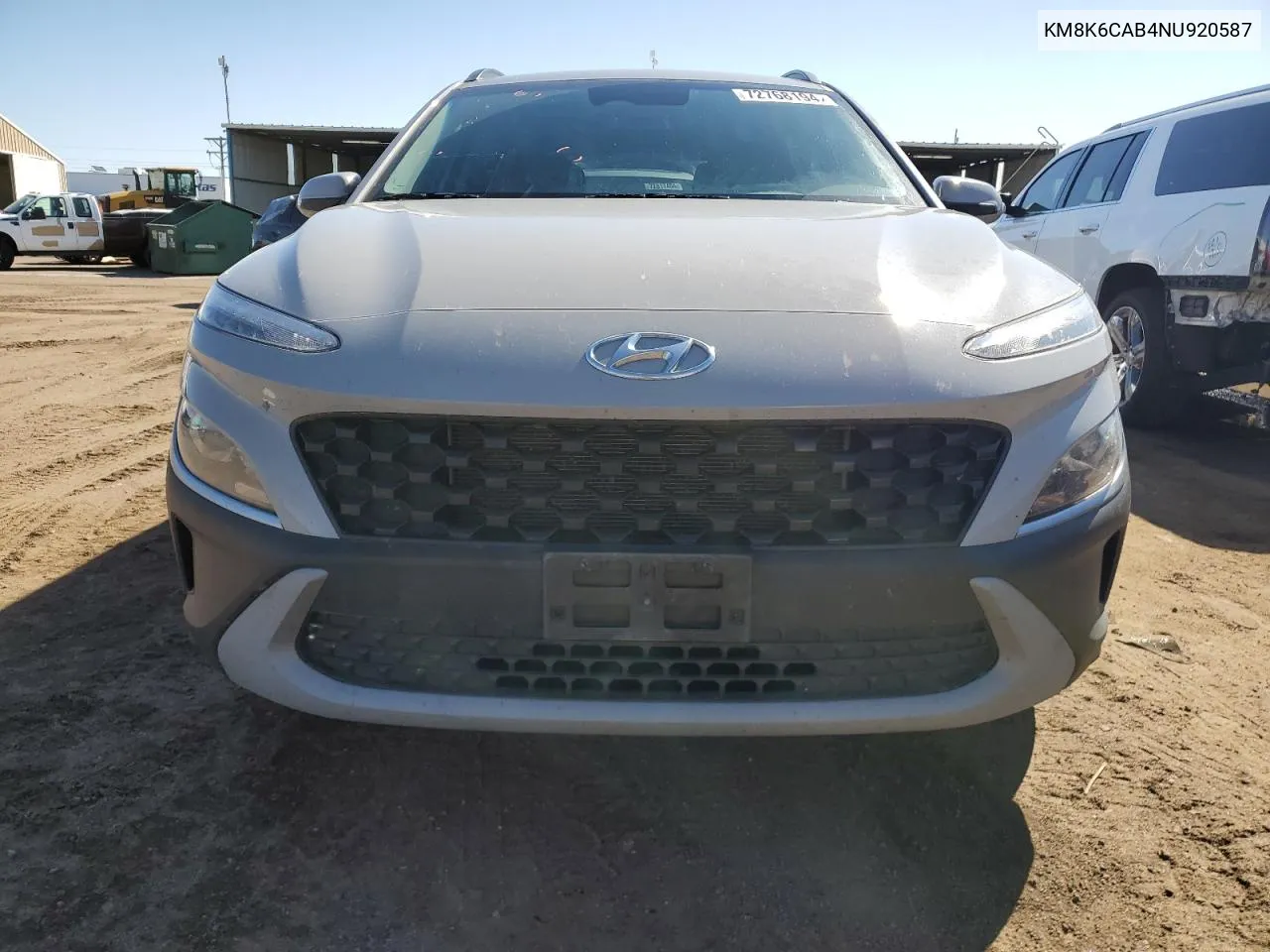 2022 Hyundai Kona Sel VIN: KM8K6CAB4NU920587 Lot: 72768194