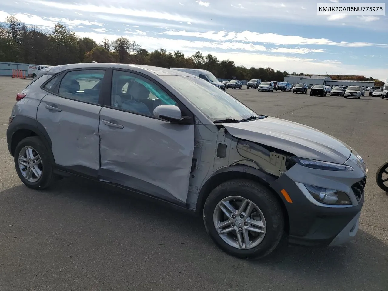 2022 Hyundai Kona Sel VIN: KM8K2CAB5NU775975 Lot: 72792024