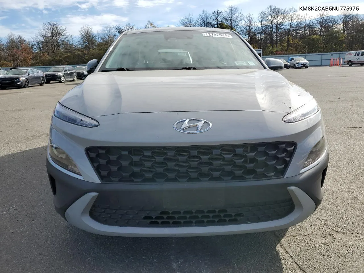 2022 Hyundai Kona Sel VIN: KM8K2CAB5NU775975 Lot: 72792024