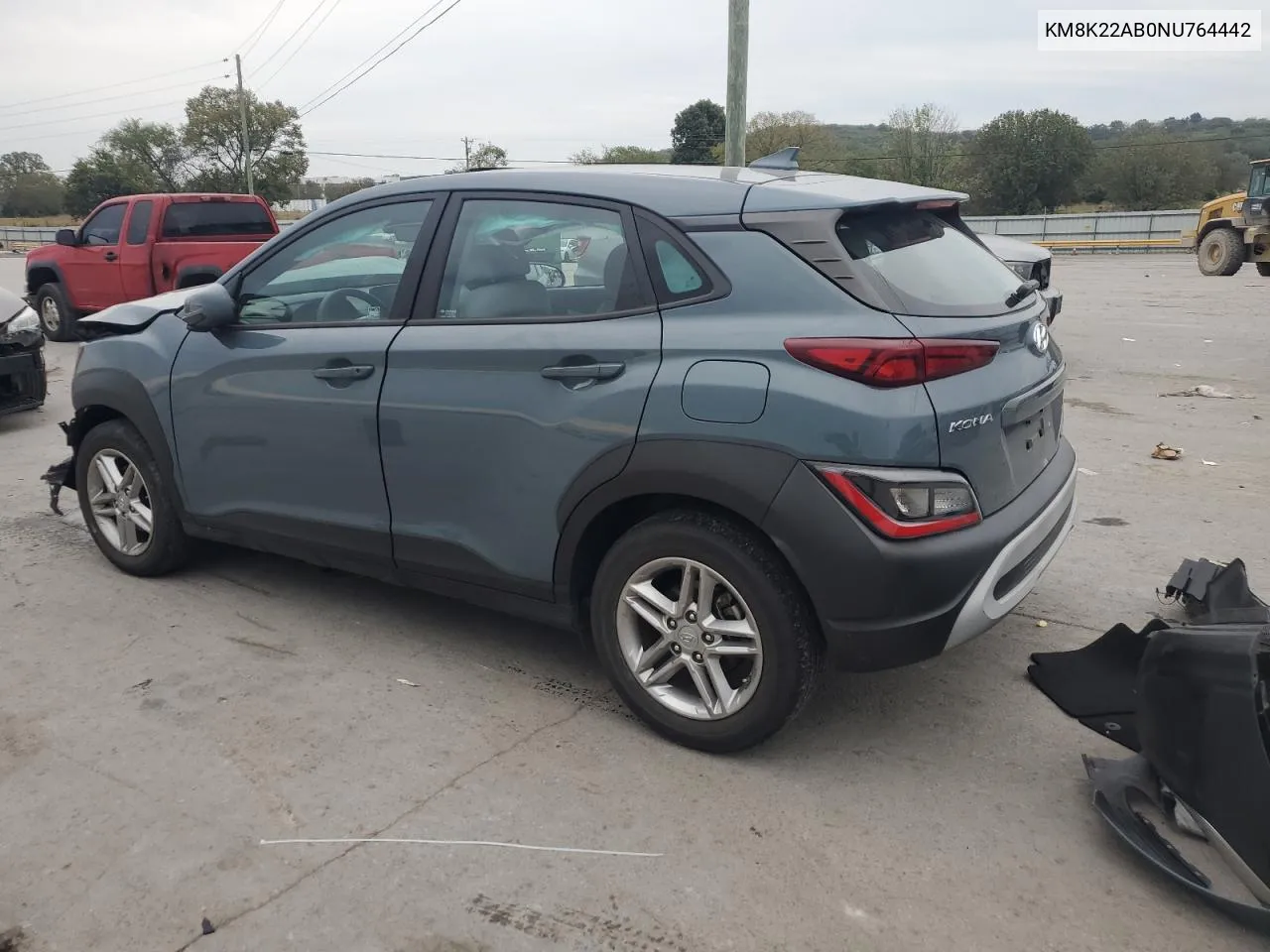 2022 Hyundai Kona Sel VIN: KM8K22AB0NU764442 Lot: 73220054