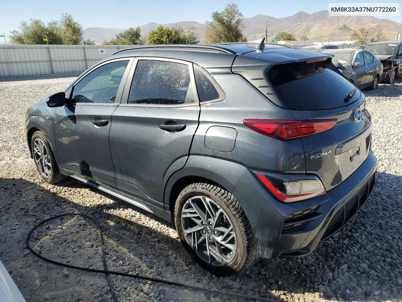 2022 Hyundai Kona N Line VIN: KM8K33A37NU772260 Lot: 73509244