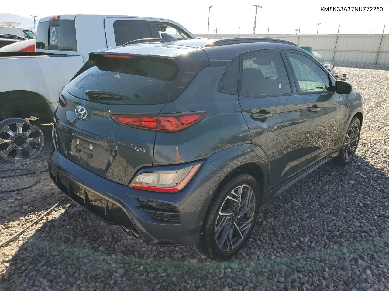 2022 Hyundai Kona N Line VIN: KM8K33A37NU772260 Lot: 73509244