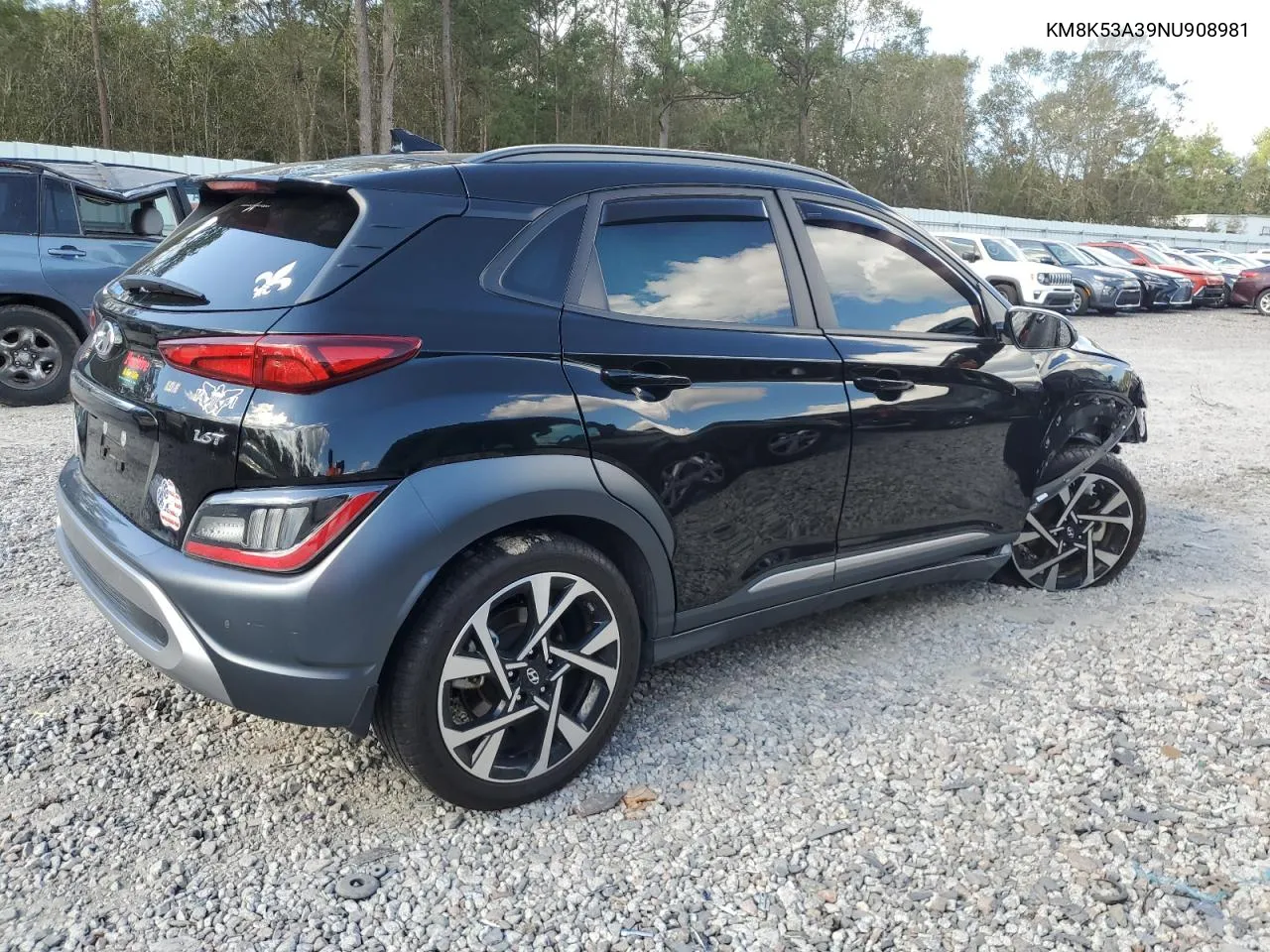 2022 Hyundai Kona Limited VIN: KM8K53A39NU908981 Lot: 73815534