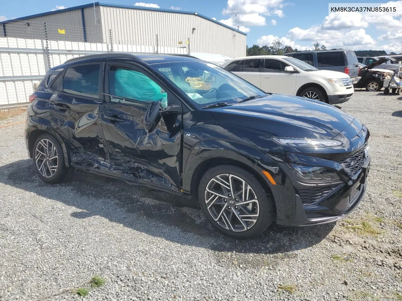 2022 Hyundai Kona N Line VIN: KM8K3CA37NU853615 Lot: 74149944