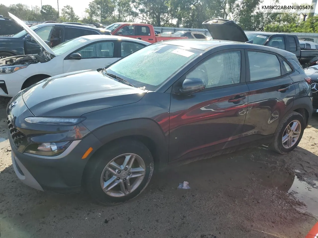 2022 Hyundai Kona Sel VIN: KM8K22AB4NU805476 Lot: 74182684