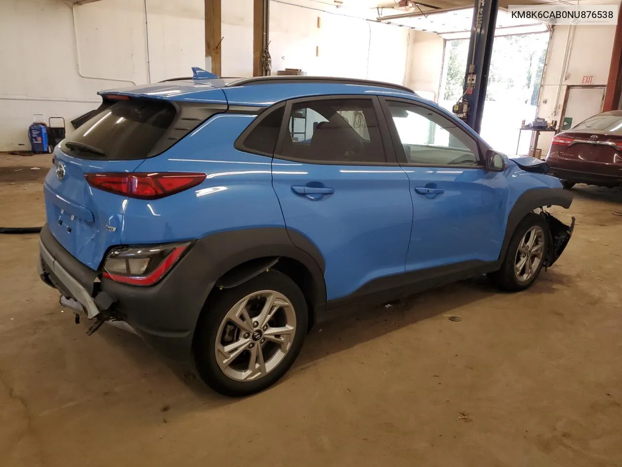 2022 Hyundai Kona Sel VIN: KM8K6CAB0NU876538 Lot: 74333074