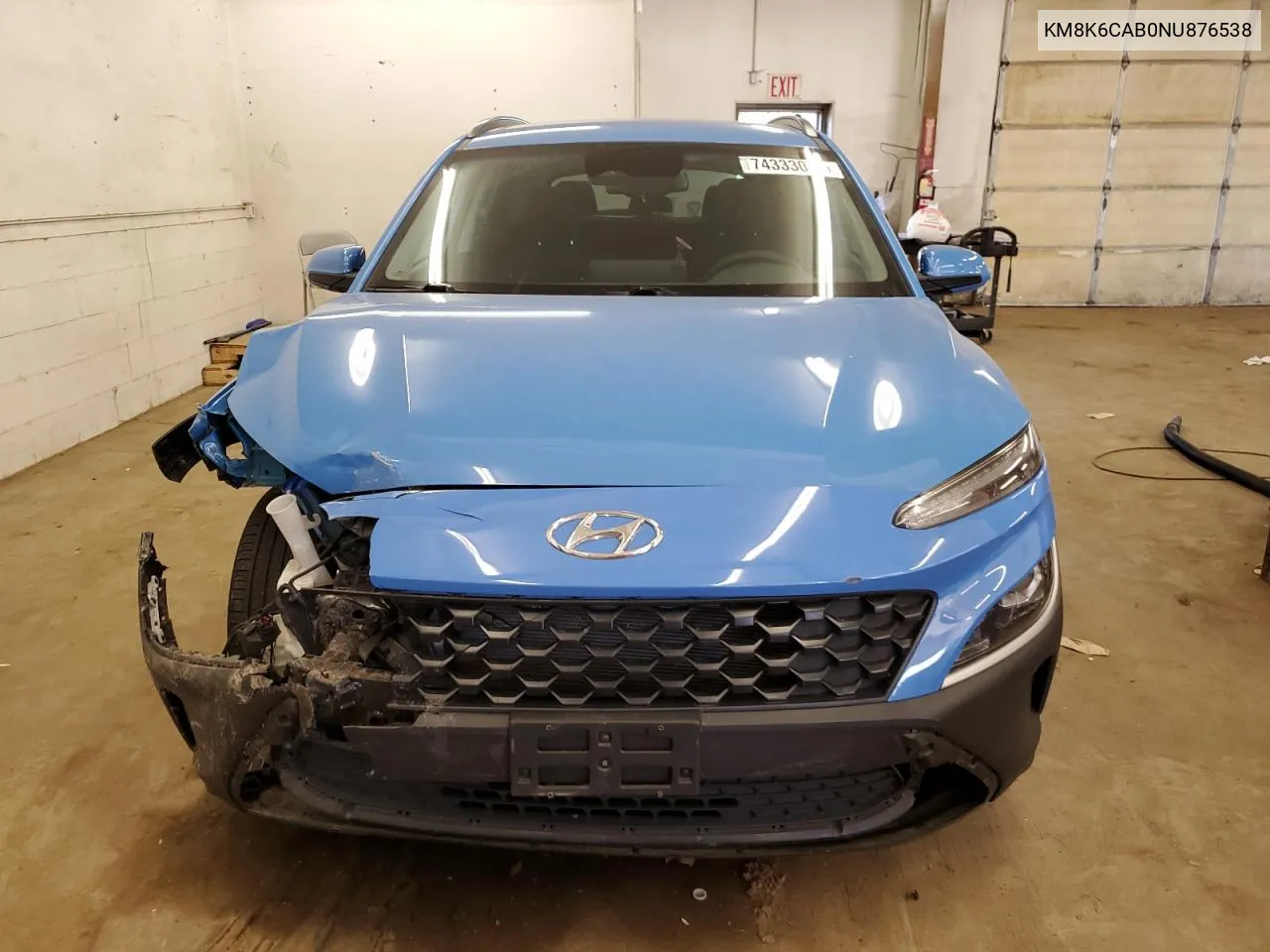 2022 Hyundai Kona Sel VIN: KM8K6CAB0NU876538 Lot: 74333074