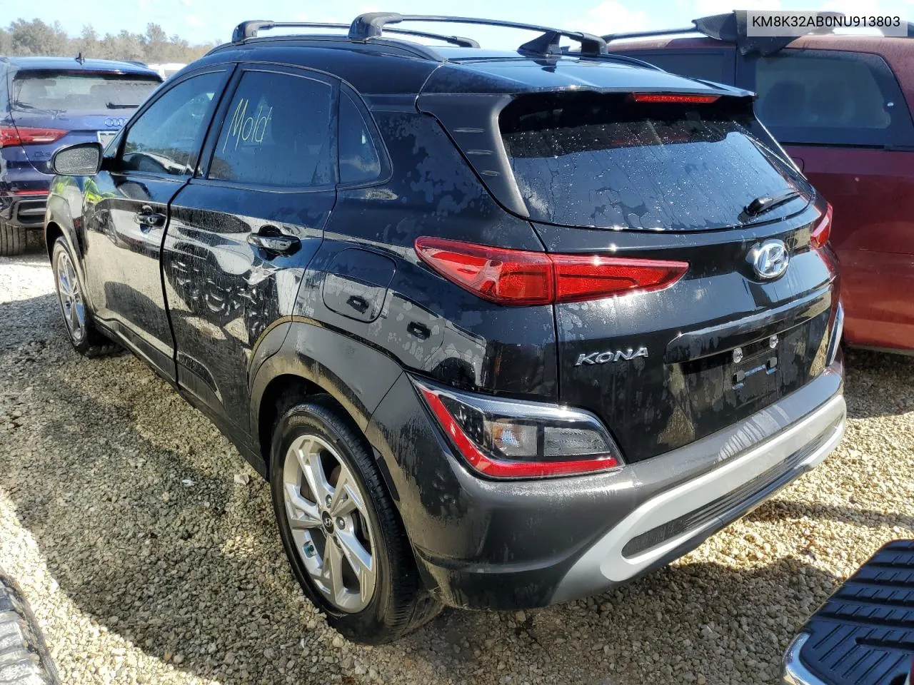 2022 Hyundai Kona Sel VIN: KM8K32AB0NU913803 Lot: 74344944