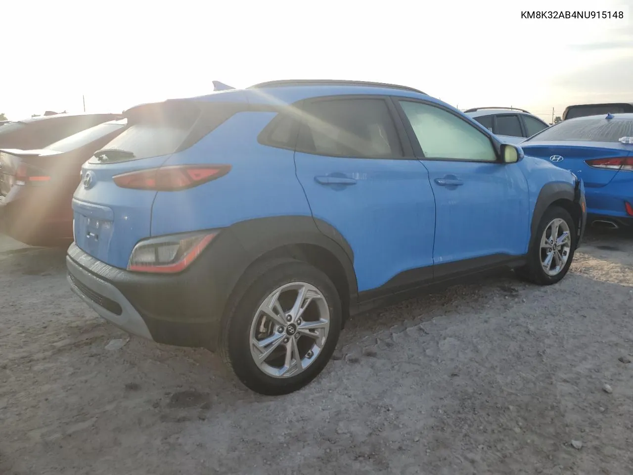 2022 Hyundai Kona Sel VIN: KM8K32AB4NU915148 Lot: 74826344