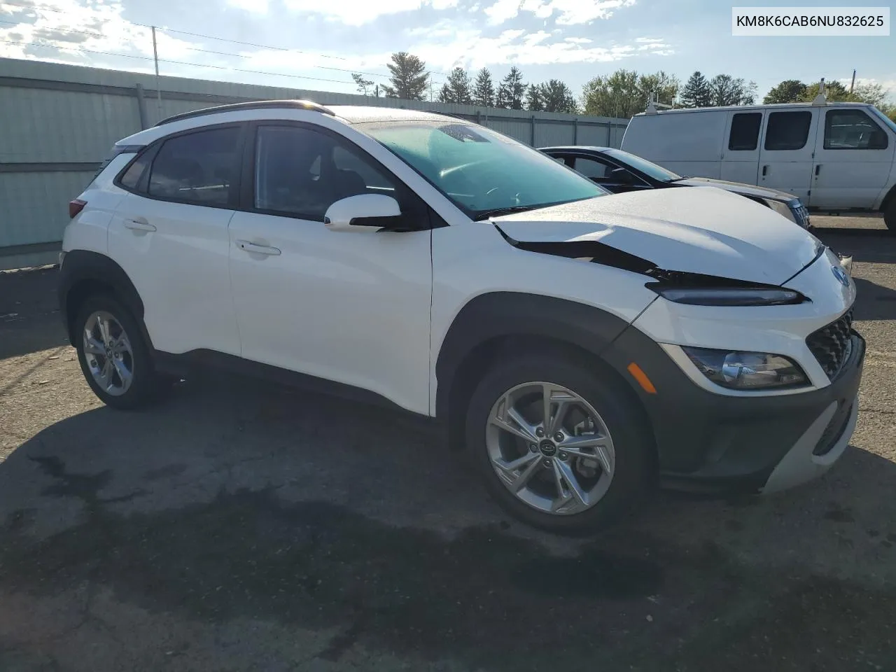 2022 Hyundai Kona Sel VIN: KM8K6CAB6NU832625 Lot: 75232284