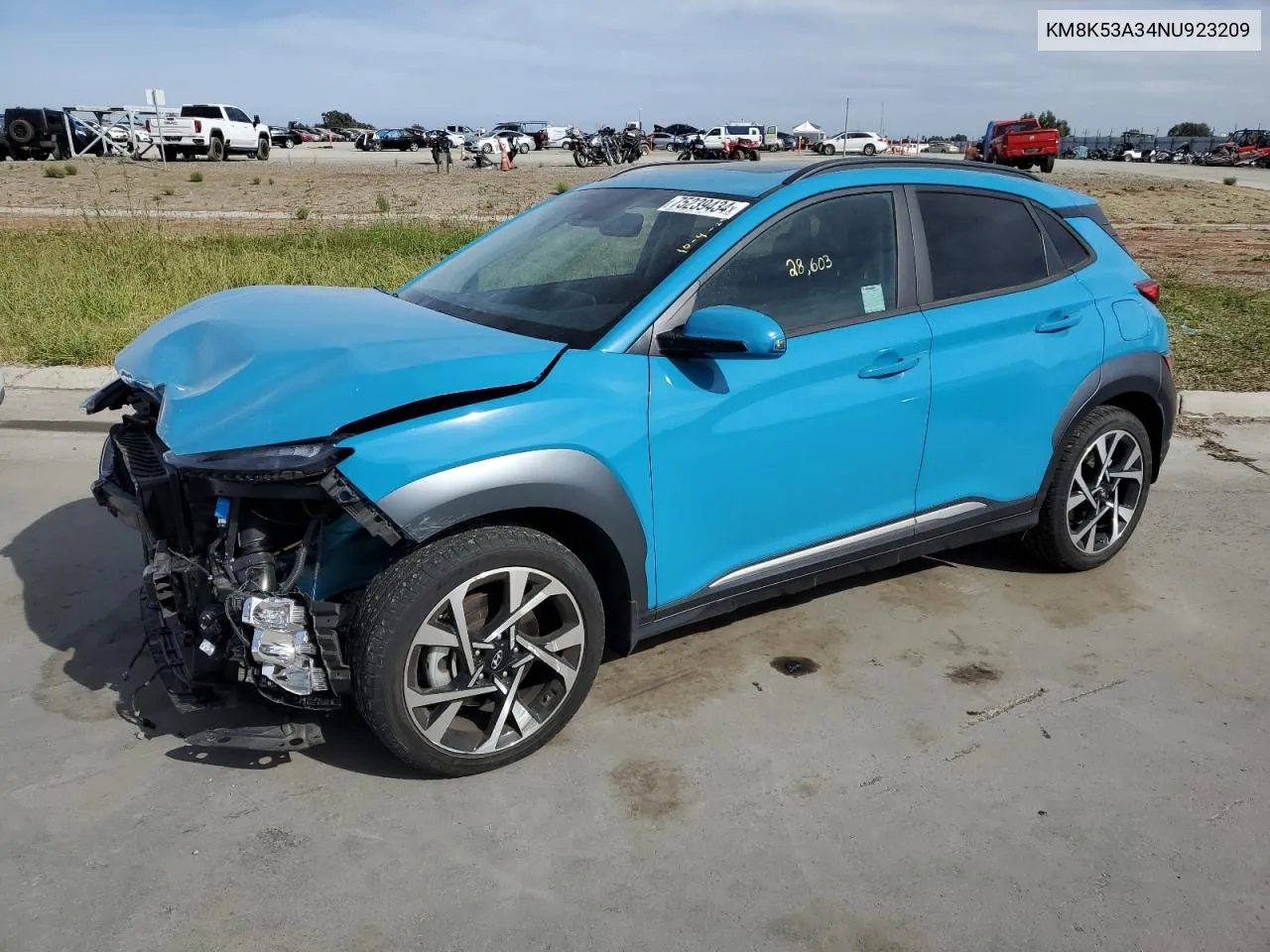 KM8K53A34NU923209 2022 Hyundai Kona Limited