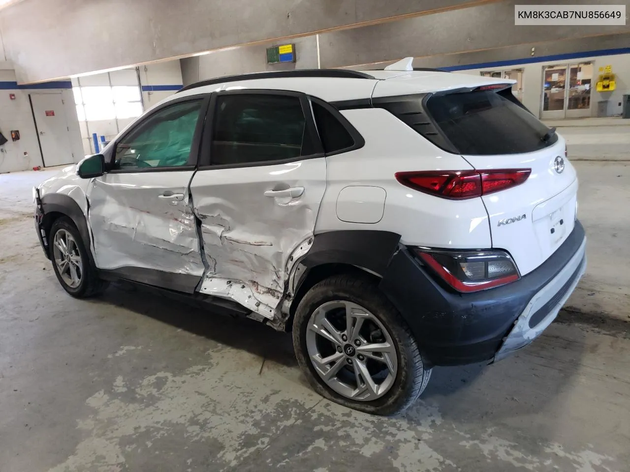 2022 Hyundai Kona Sel VIN: KM8K3CAB7NU856649 Lot: 75470124