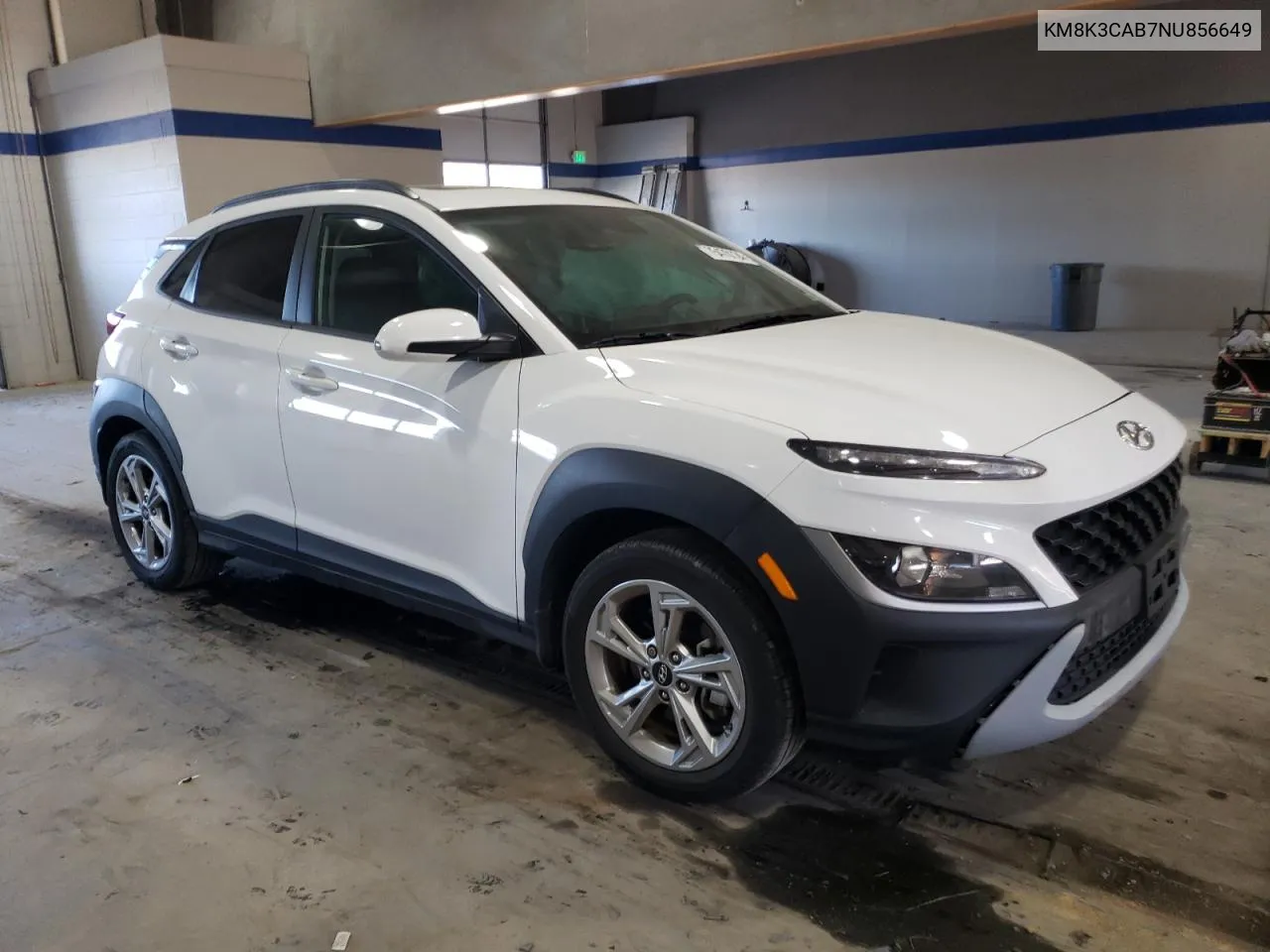 2022 Hyundai Kona Sel VIN: KM8K3CAB7NU856649 Lot: 75470124