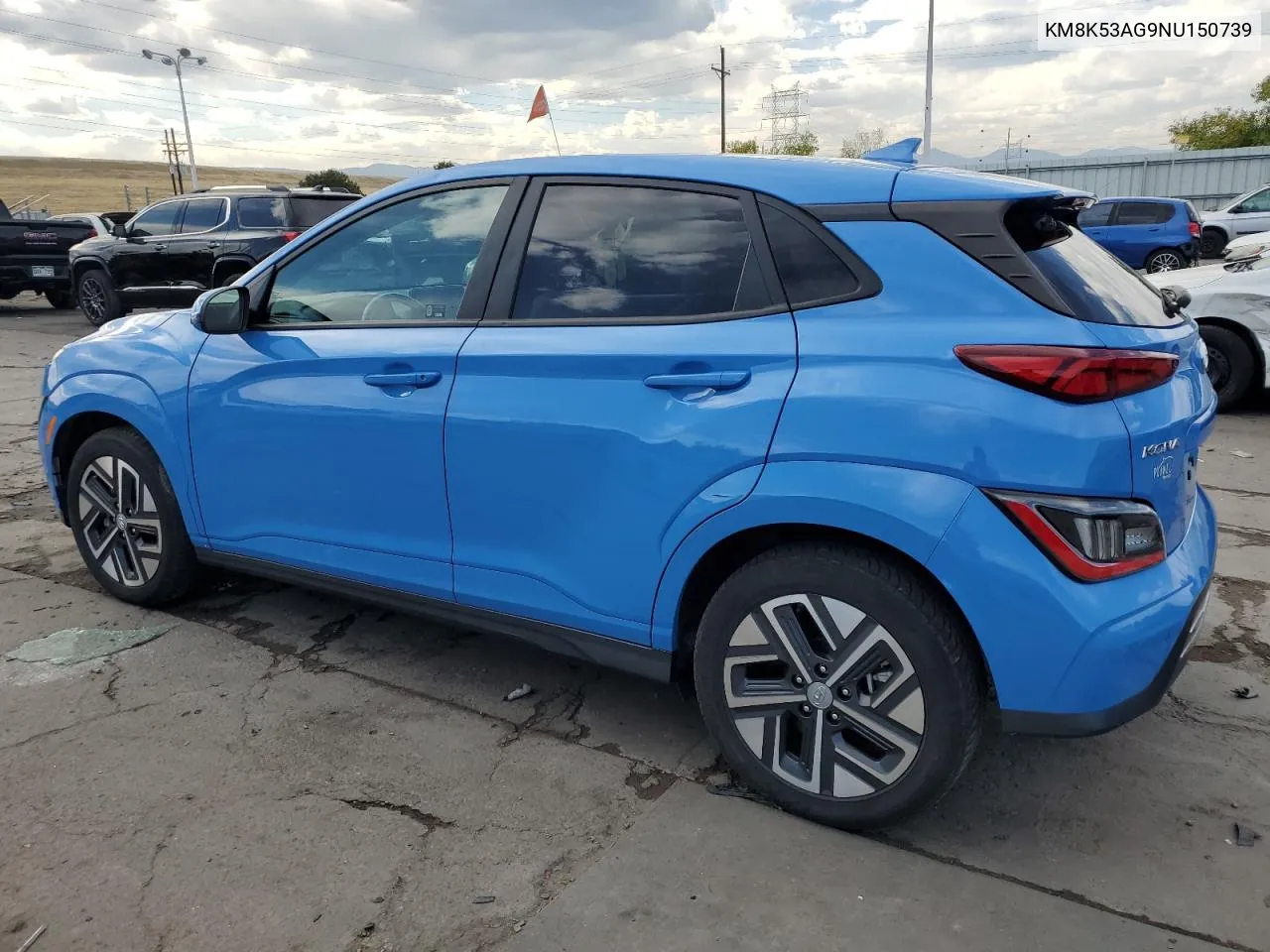 2022 Hyundai Kona Limited VIN: KM8K53AG9NU150739 Lot: 75516734