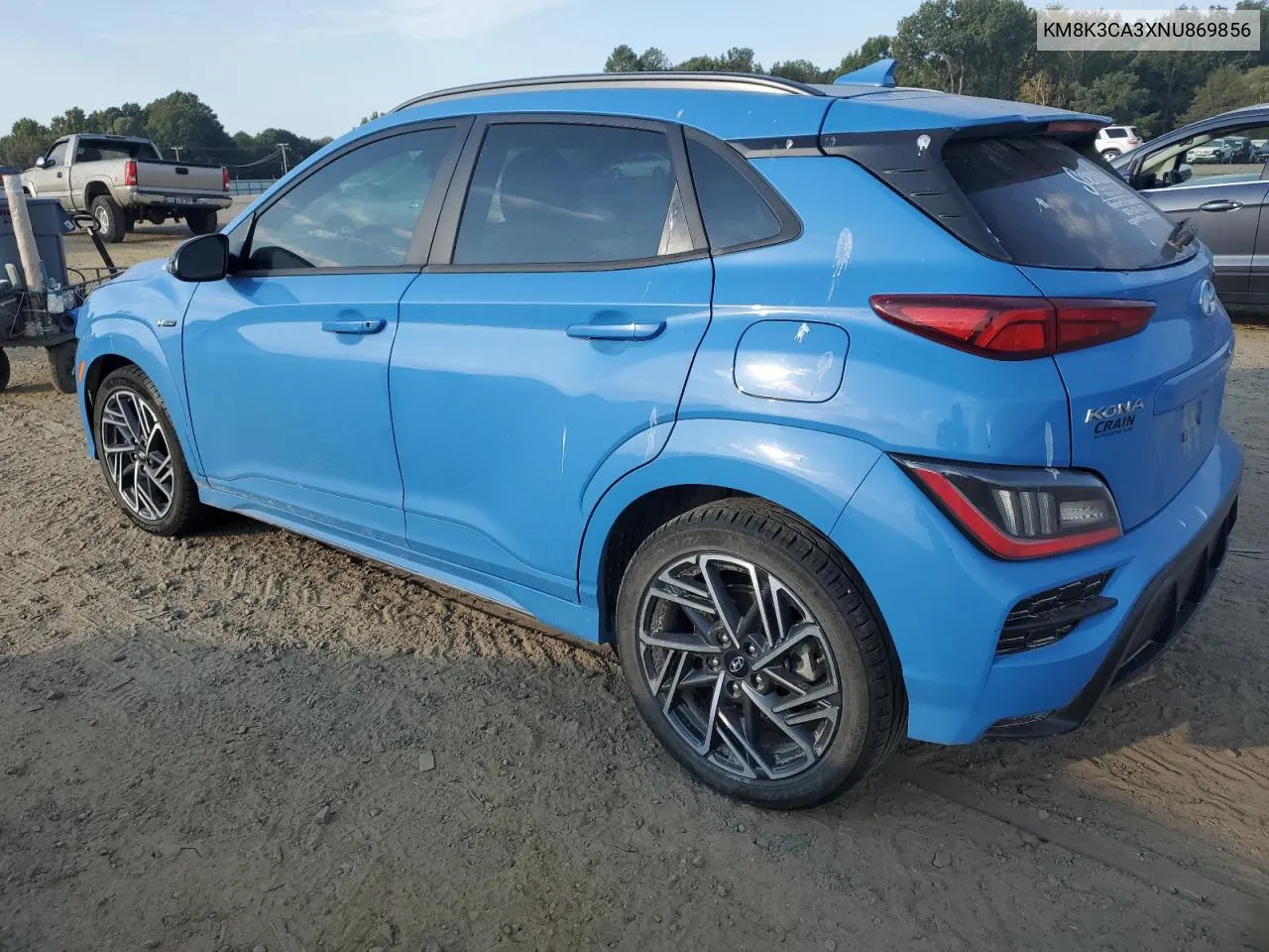 2022 Hyundai Kona N Line VIN: KM8K3CA3XNU869856 Lot: 75664604