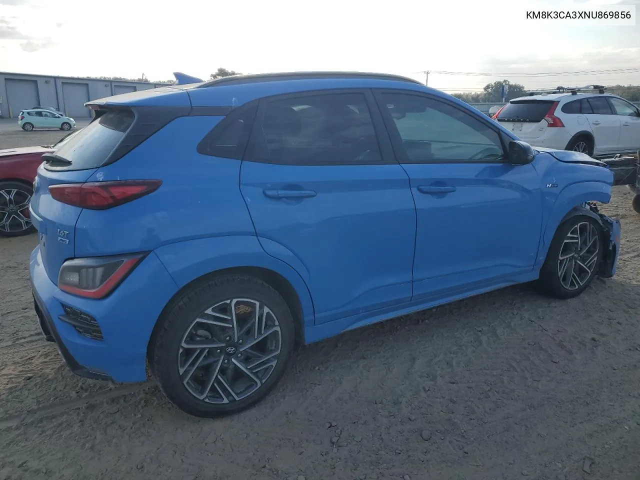 2022 Hyundai Kona N Line VIN: KM8K3CA3XNU869856 Lot: 75664604