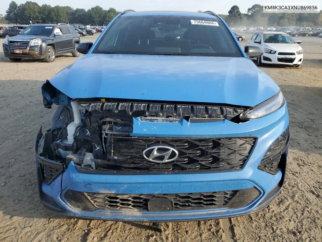 2022 Hyundai Kona N Line VIN: KM8K3CA3XNU869856 Lot: 75664604