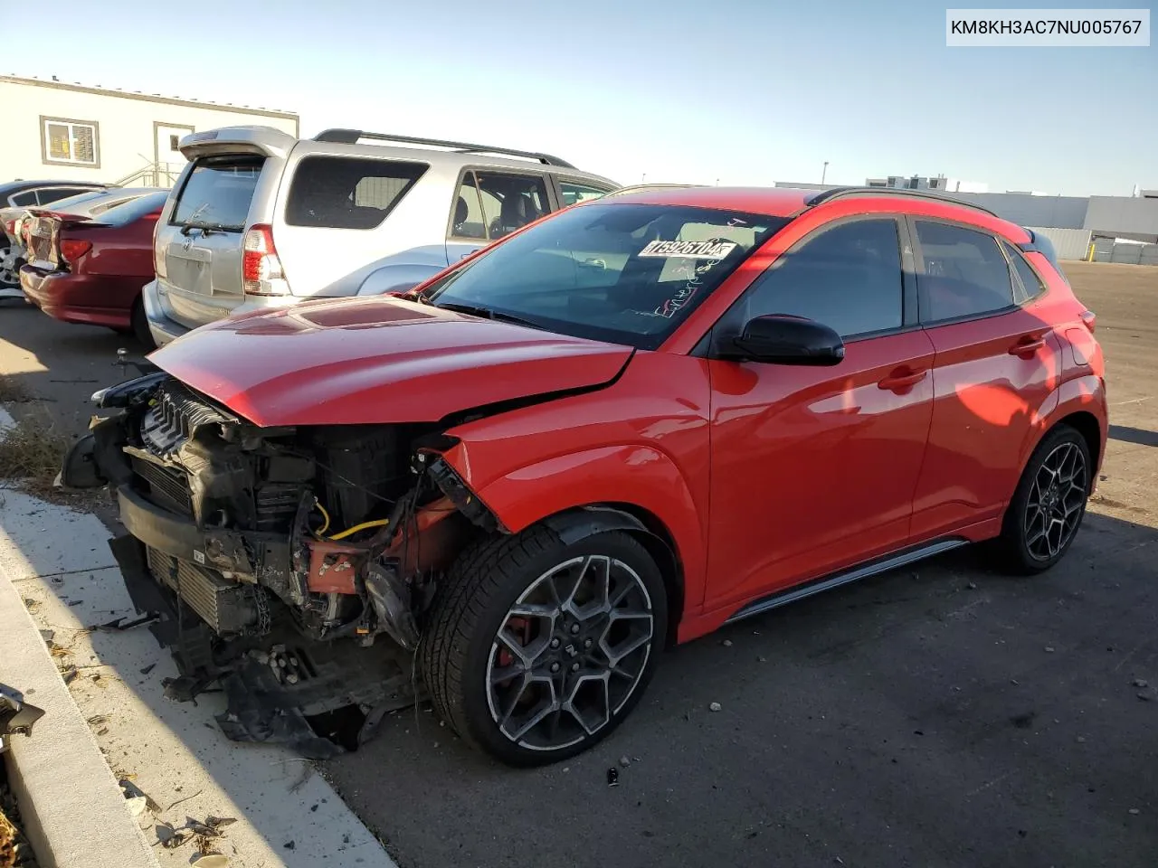 KM8KH3AC7NU005767 2022 Hyundai Kona N Base