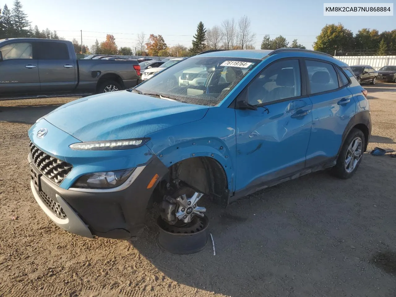 KM8K2CAB7NU868884 2022 Hyundai Kona Sel