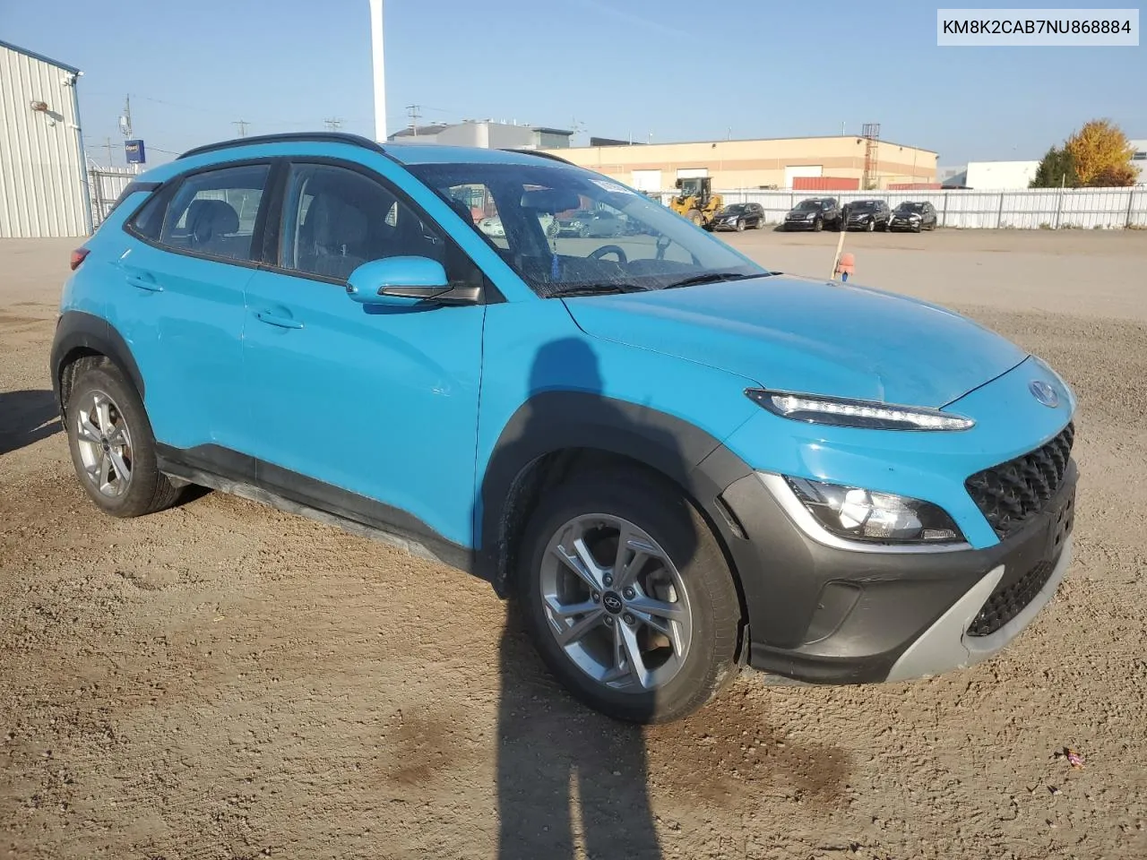 2022 Hyundai Kona Sel VIN: KM8K2CAB7NU868884 Lot: 76119764