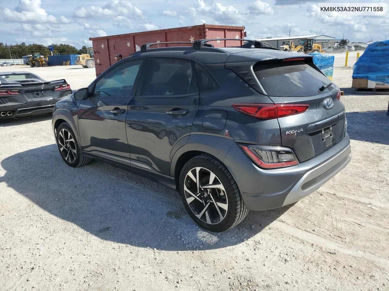 2022 Hyundai Kona Limited VIN: KM8K53A32NU771558 Lot: 76175074