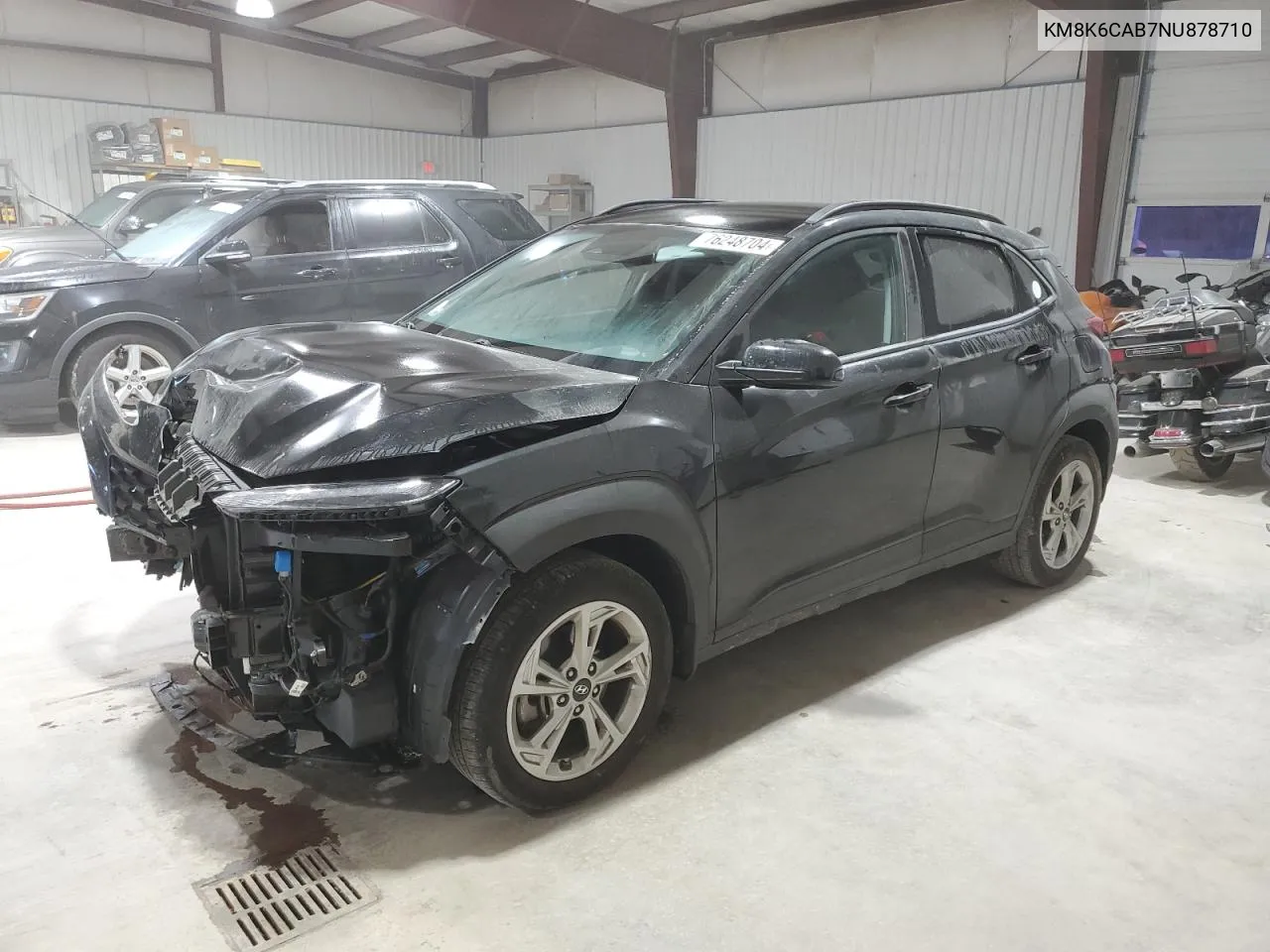 2022 Hyundai Kona Sel VIN: KM8K6CAB7NU878710 Lot: 76248704