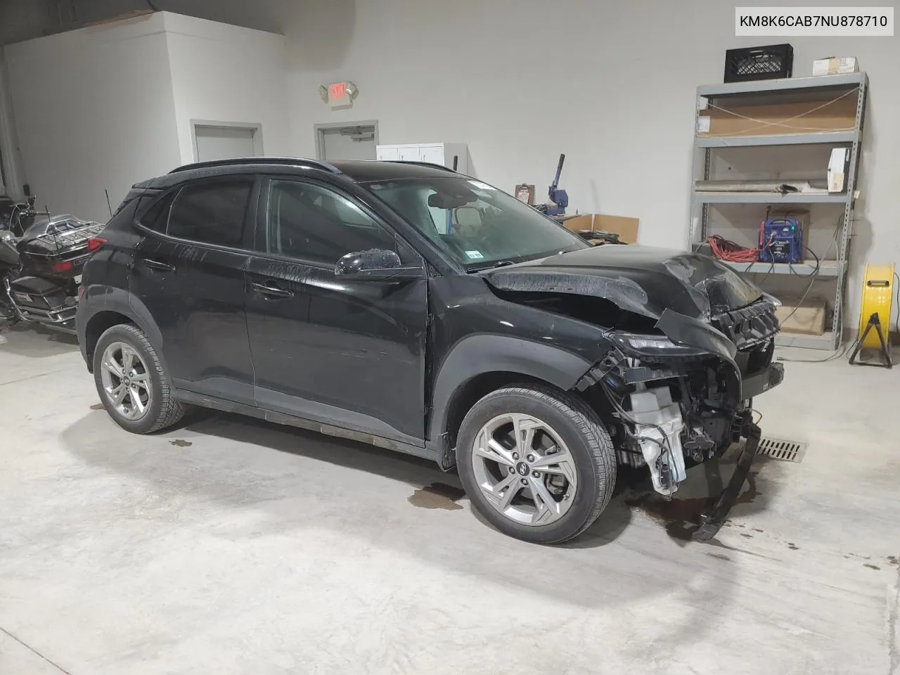 2022 Hyundai Kona Sel VIN: KM8K6CAB7NU878710 Lot: 76248704