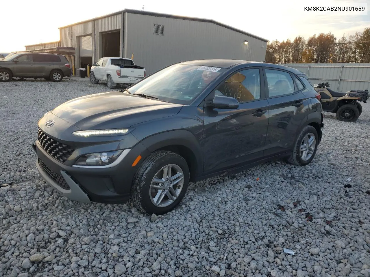 2022 Hyundai Kona Sel VIN: KM8K2CAB2NU901659 Lot: 76283724