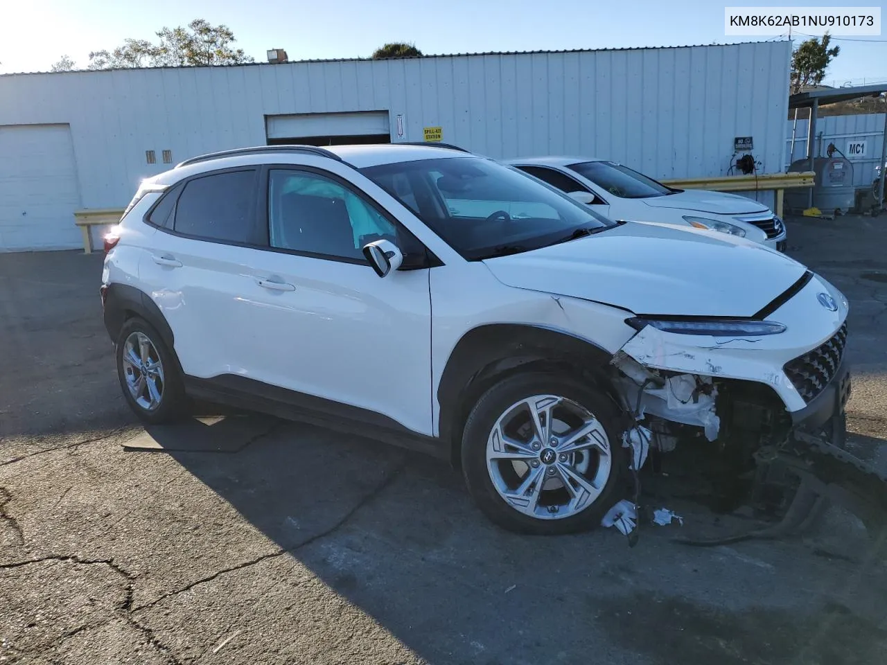 2022 Hyundai Kona Sel VIN: KM8K62AB1NU910173 Lot: 76339134