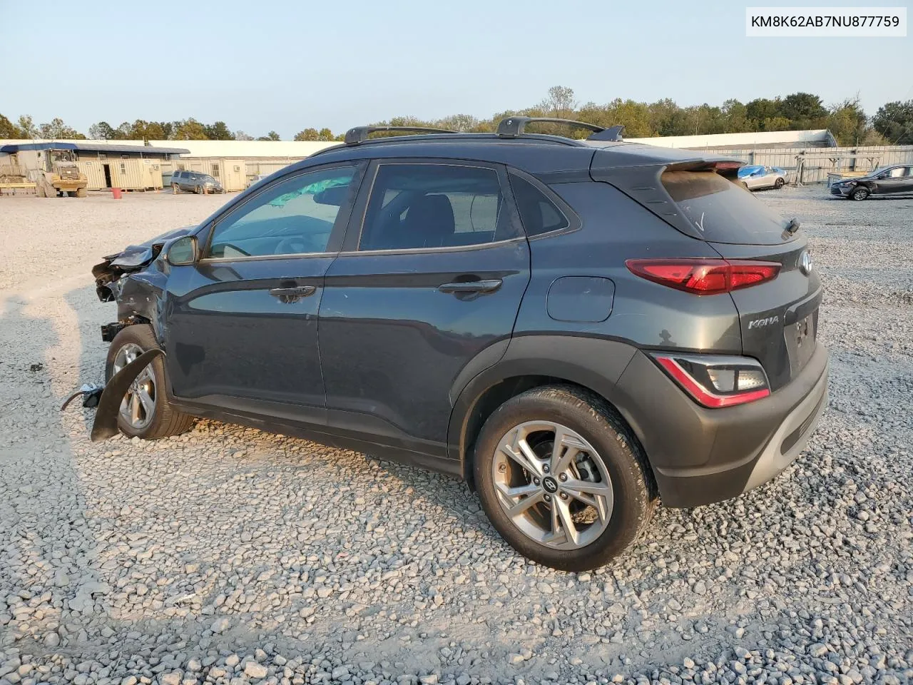 2022 Hyundai Kona Sel VIN: KM8K62AB7NU877759 Lot: 76370694