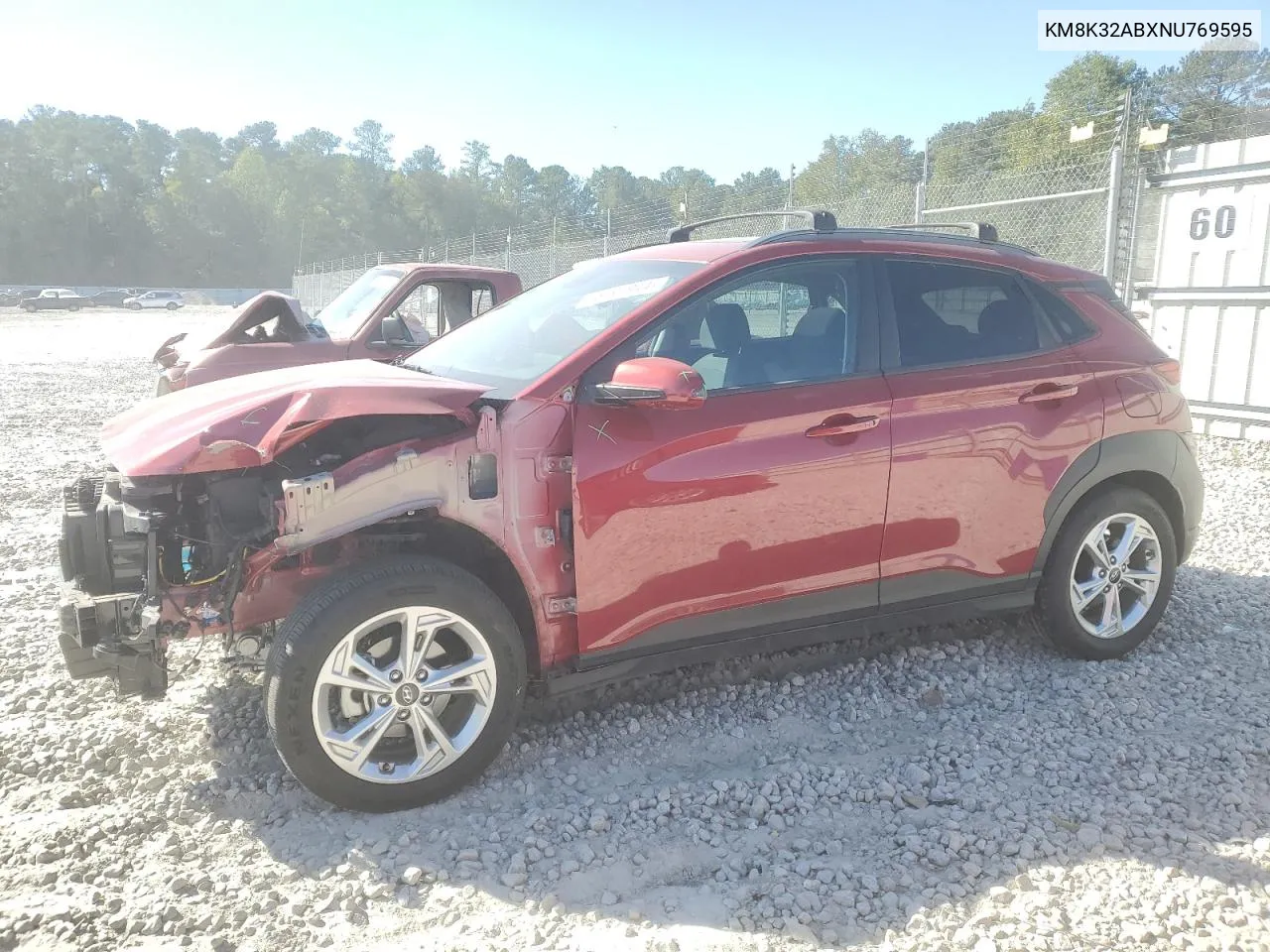 2022 Hyundai Kona Sel VIN: KM8K32ABXNU769595 Lot: 76491944