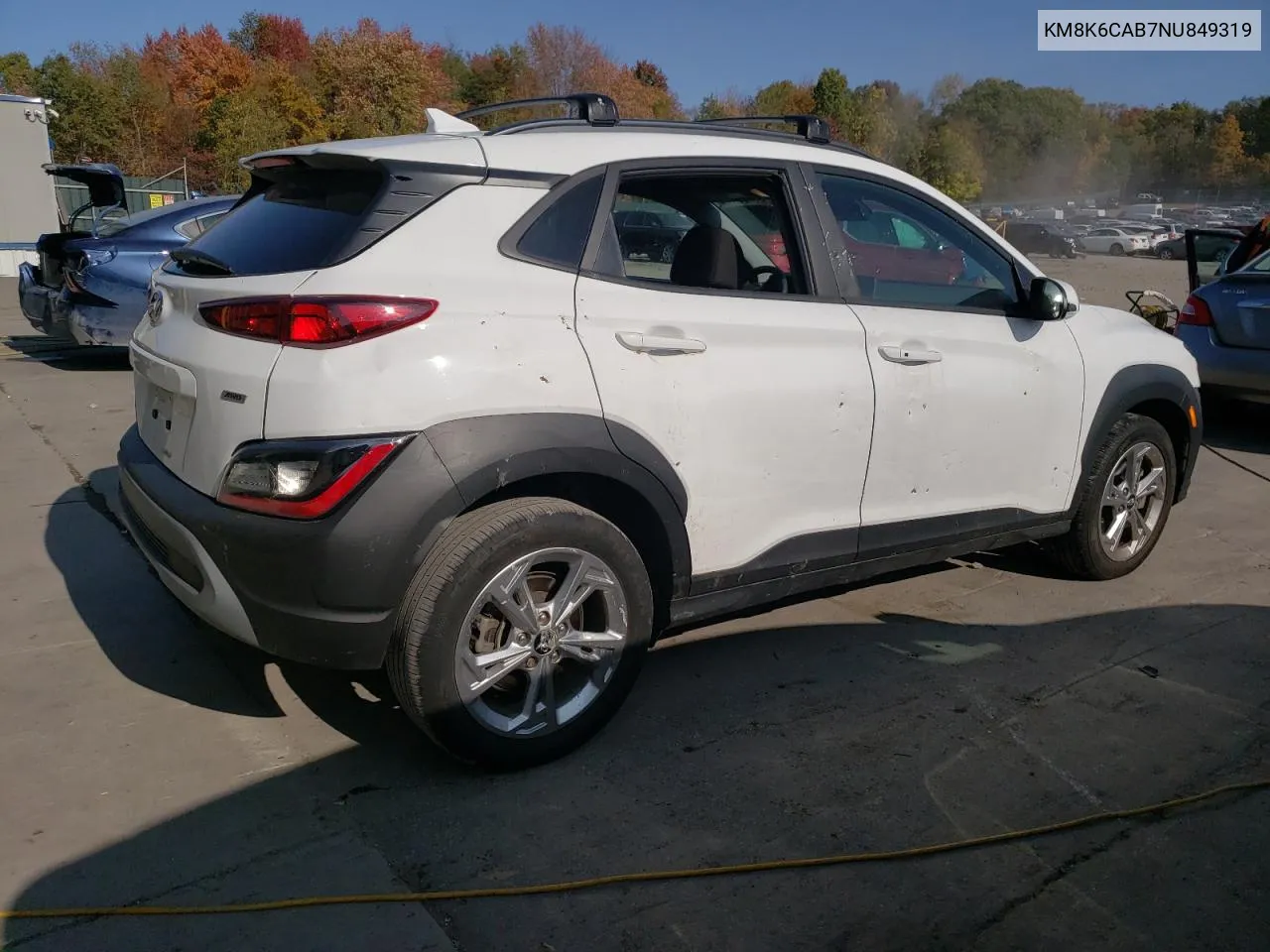 2022 Hyundai Kona Sel VIN: KM8K6CAB7NU849319 Lot: 76716844