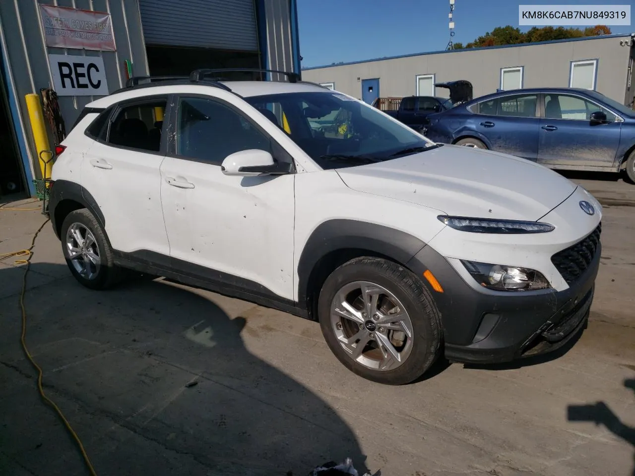 2022 Hyundai Kona Sel VIN: KM8K6CAB7NU849319 Lot: 76716844