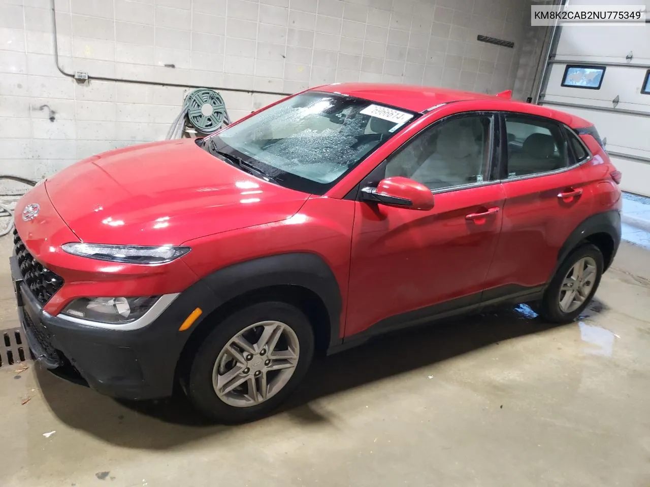 2022 Hyundai Kona Sel VIN: KM8K2CAB2NU775349 Lot: 76966614