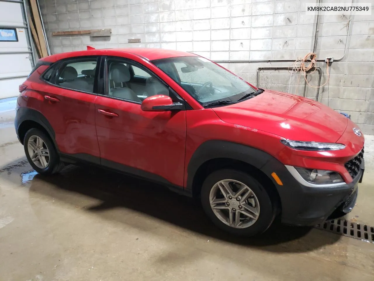 2022 Hyundai Kona Sel VIN: KM8K2CAB2NU775349 Lot: 76966614