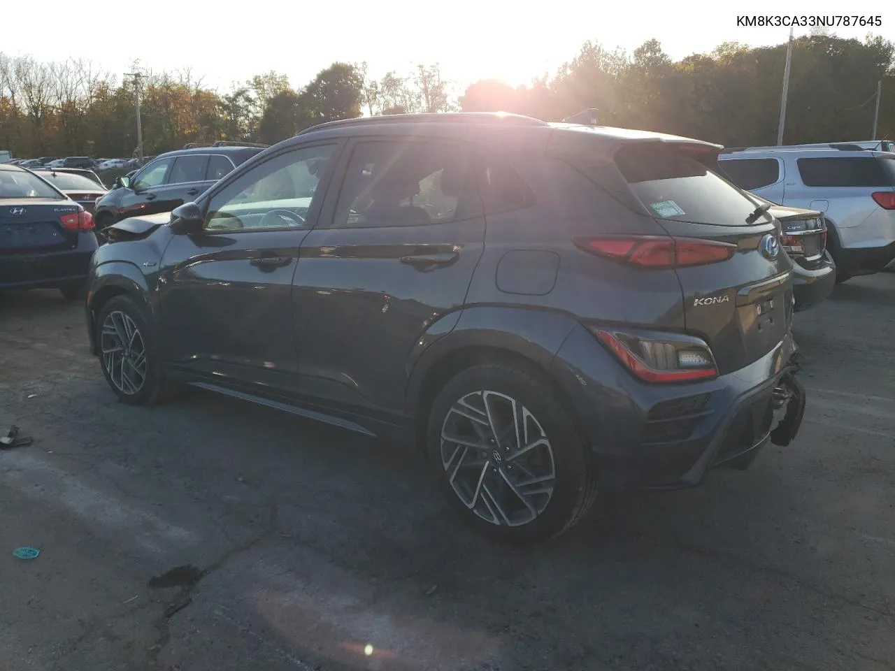 2022 Hyundai Kona N Line VIN: KM8K3CA33NU787645 Lot: 76999874