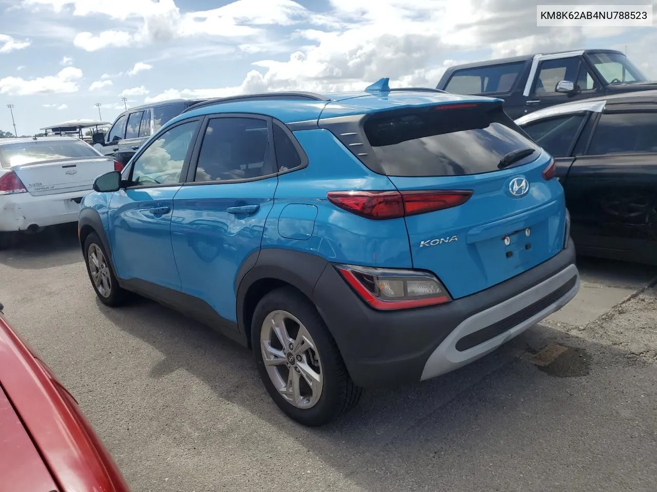 2022 Hyundai Kona Sel VIN: KM8K62AB4NU788523 Lot: 77045134