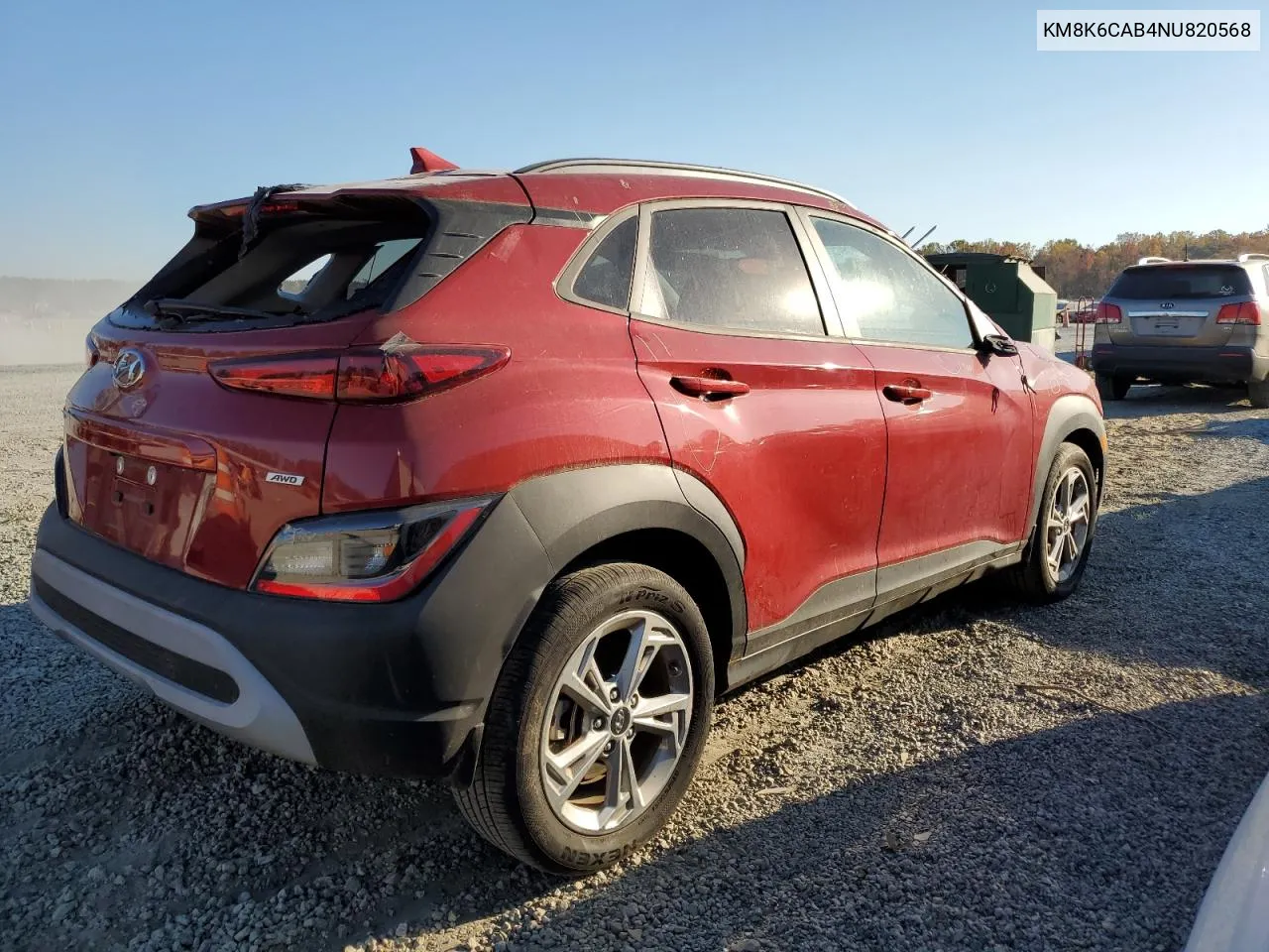 2022 Hyundai Kona Sel VIN: KM8K6CAB4NU820568 Lot: 77635044