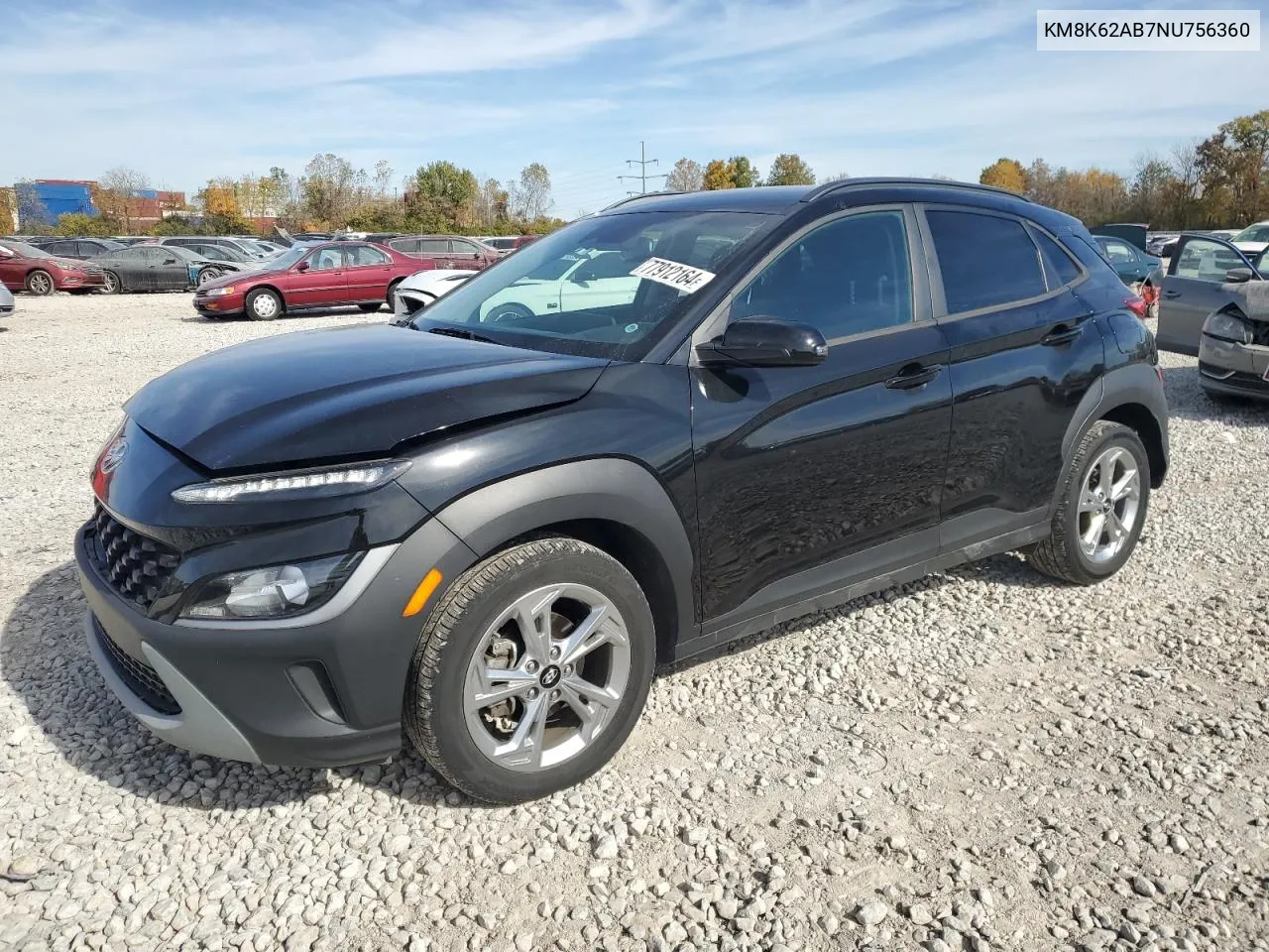 KM8K62AB7NU756360 2022 Hyundai Kona Sel