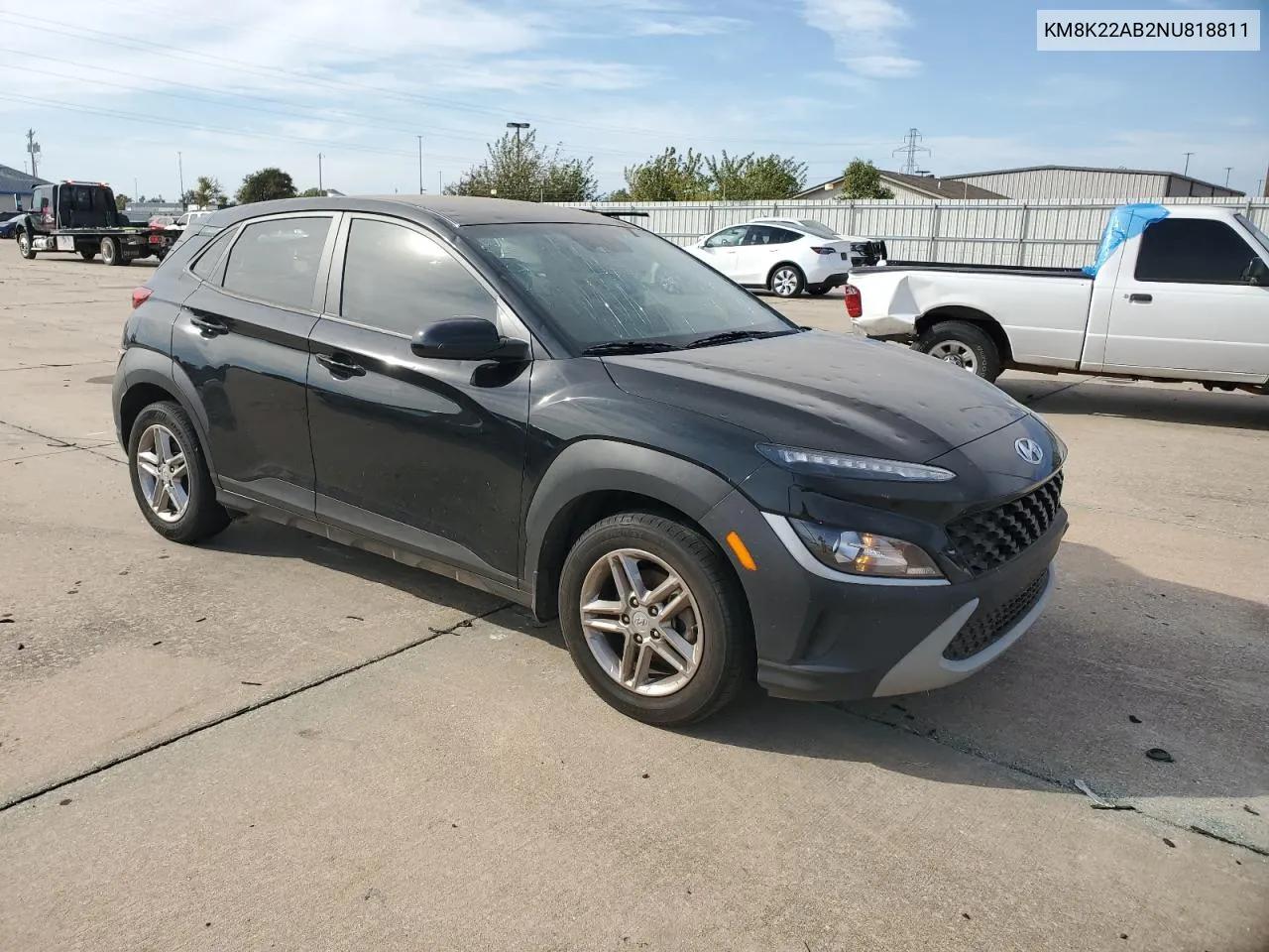 2022 Hyundai Kona Sel VIN: KM8K22AB2NU818811 Lot: 78103884