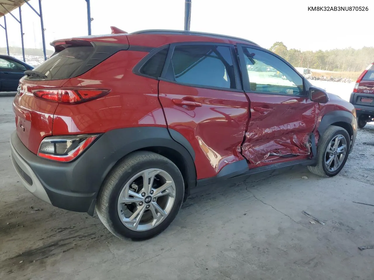 2022 Hyundai Kona Sel VIN: KM8K32AB3NU870526 Lot: 78371814