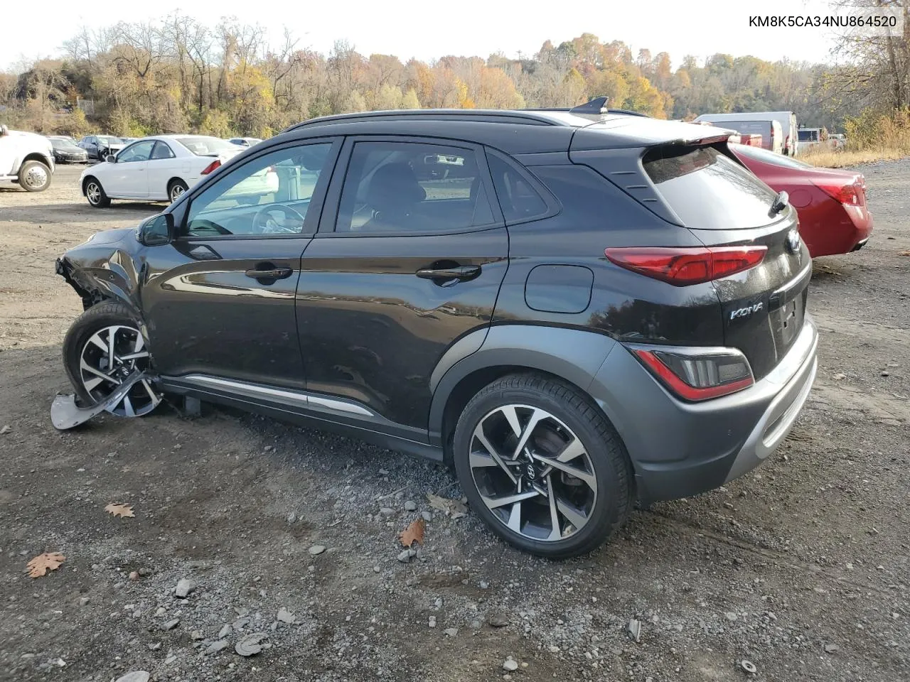 2022 Hyundai Kona Limited VIN: KM8K5CA34NU864520 Lot: 78517684