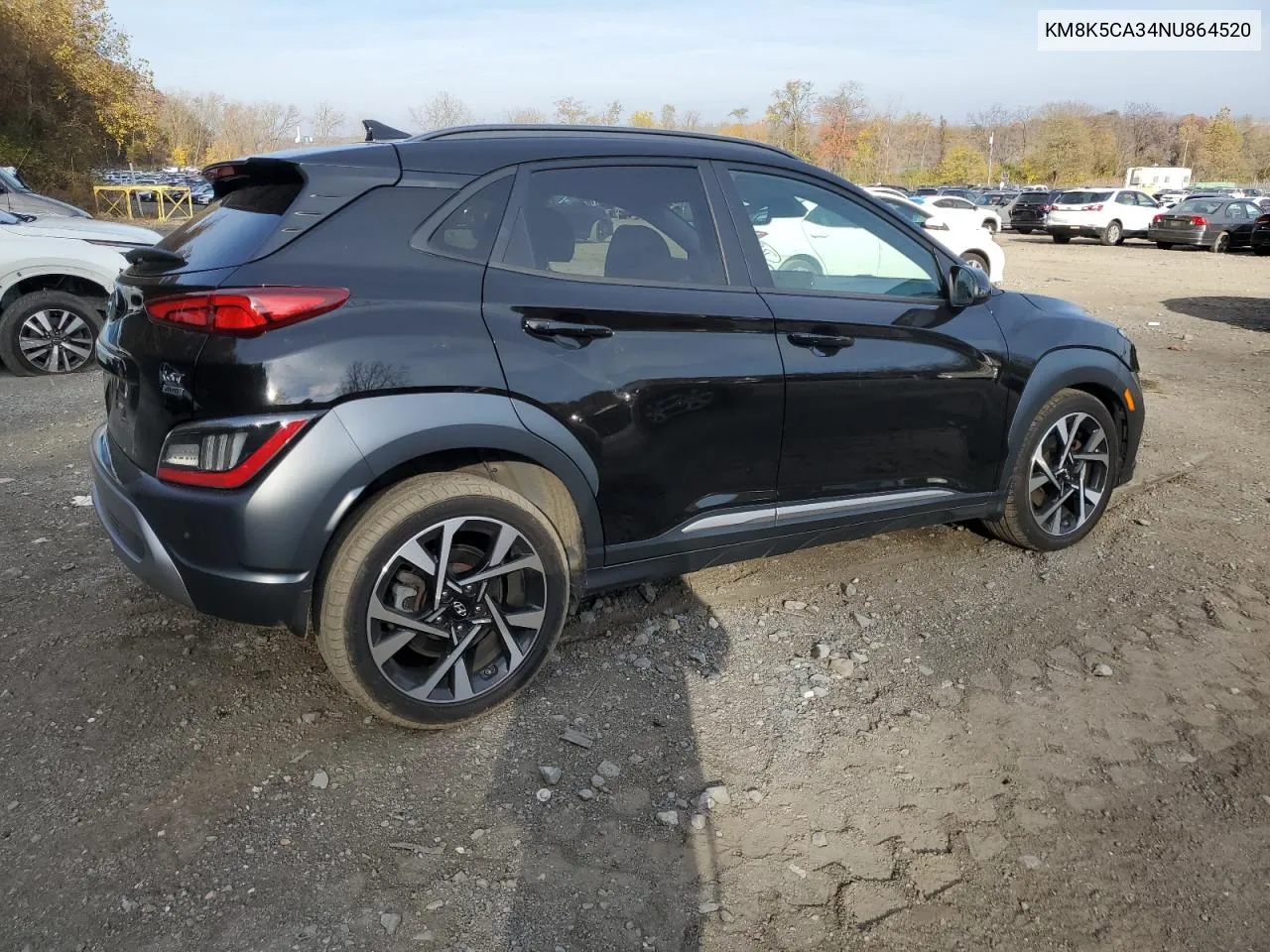 2022 Hyundai Kona Limited VIN: KM8K5CA34NU864520 Lot: 78517684