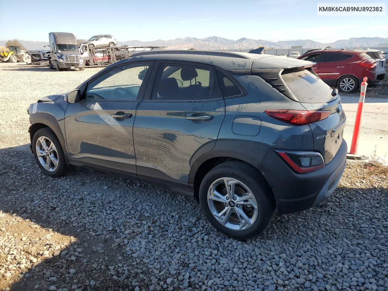 2022 Hyundai Kona Sel VIN: KM8K6CAB9NU892382 Lot: 78886654