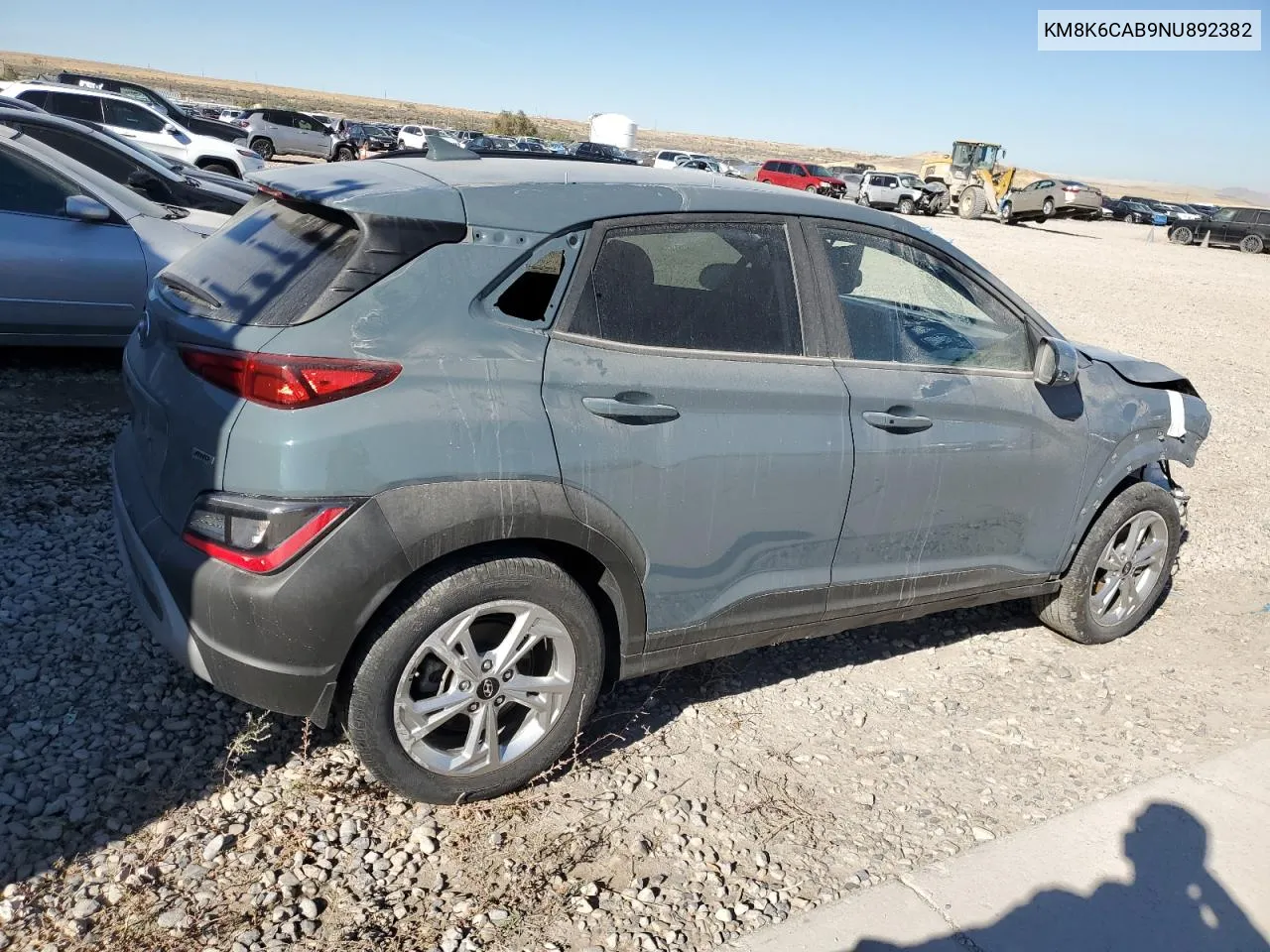 2022 Hyundai Kona Sel VIN: KM8K6CAB9NU892382 Lot: 78886654