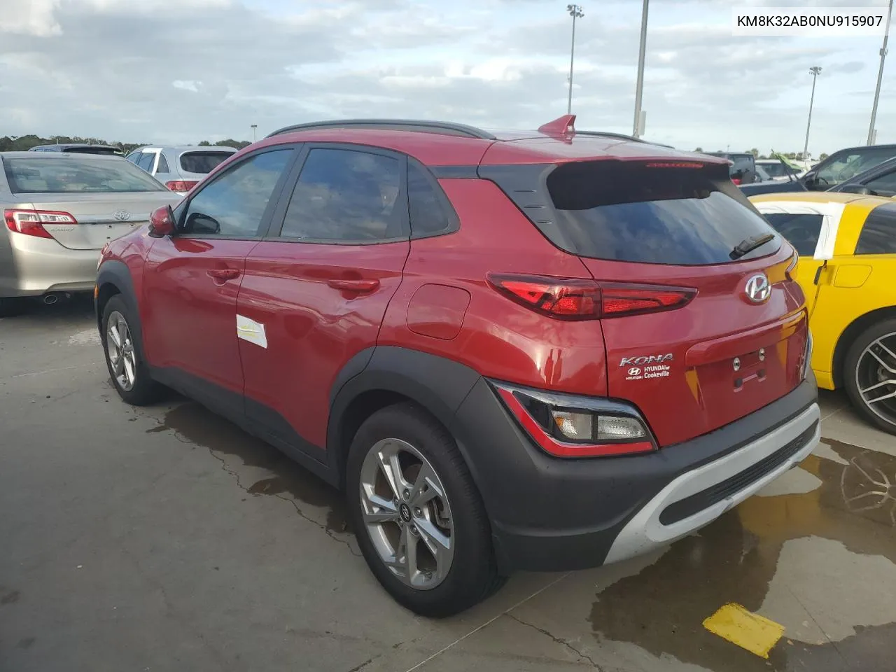 2022 Hyundai Kona Sel VIN: KM8K32AB0NU915907 Lot: 79355414