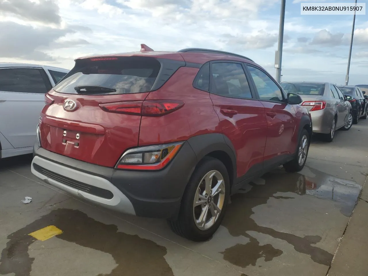 2022 Hyundai Kona Sel VIN: KM8K32AB0NU915907 Lot: 79355414