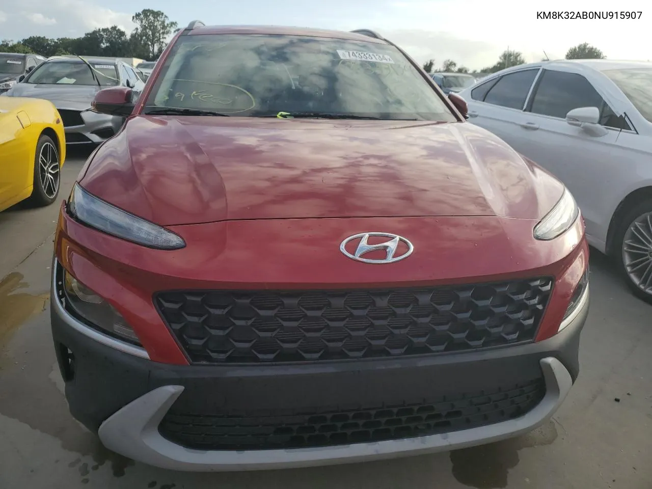 2022 Hyundai Kona Sel VIN: KM8K32AB0NU915907 Lot: 79355414