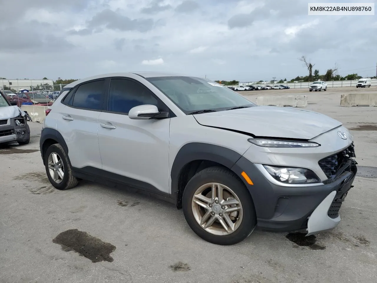 2022 Hyundai Kona Sel VIN: KM8K22AB4NU898760 Lot: 79466334